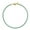 18K Gold Blue Turquoise, variant on Entry Lux Style S925 Sterling Silver Diamond Claw Chain Bracelet