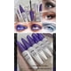 thumbnail image 5 of Máscara de pestañas azul de fibra de seda 5D, resistente al agua, de larga duración, de secado rápido, antimanchas, rizada, gruesa, para alargar las pestañas, herramientas de maquillaje, violeta, 5 of 5