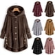 thumbnail image 2 of Abrigo de otoño invierno para mujer, cálido abrigo de oso de peluche, chaqueta de lana, abrigo de felpa para mujer, chaqueta con capucha, nuevos abrigos para mujer, chaqueta de Color sólido, 2 of 3