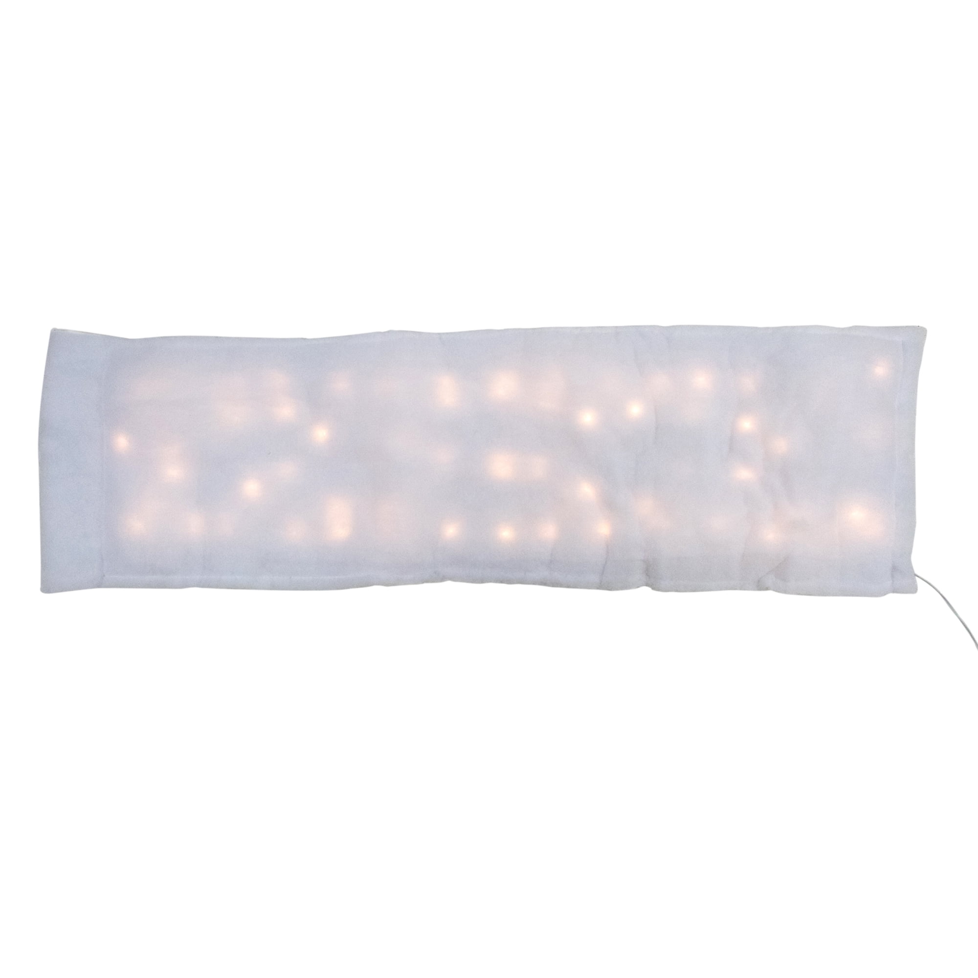 60Inch LED Lighted Christmas Snow Blanket Warm White Lights
