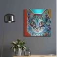 thumbnail image 6 of Luxe Metal Art 'Dramatic Cats II' by Carolee Vitaletti Metal Wall Art, 24"x24", 6 of 7