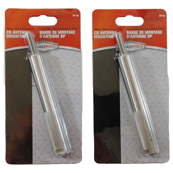 Lot of 2 RoadPro RP-50 5.5 Inch SS CB Radio Antenna Mounting Bar-Volvo Trucks