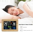 thumbnail image 4 of FanJu Wireless Color LCD Weather Station Alarm Clock Indoor Outdoor Thermometer Hygrometer Barometer with Lunar Phase Display Snooze Function, 4 of 8