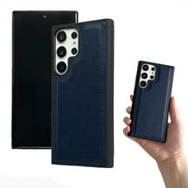 Designed for Samsung Galaxy A36 5G Phone Case, Classic Lightweight PU Leather Back   TPU Frame, Shockproof Protective Anti-falling Ultra Slim Back Case for Samsung Galaxy A36 5G, Darkblue