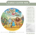 thumbnail image 2 of El mago de Oz-theme Fitted Round Tablecloths Elastic Edged Table Covers Waterproof Table Cloth for Kitchen Holiday Party Tables Decor 150cm, 2 of 6