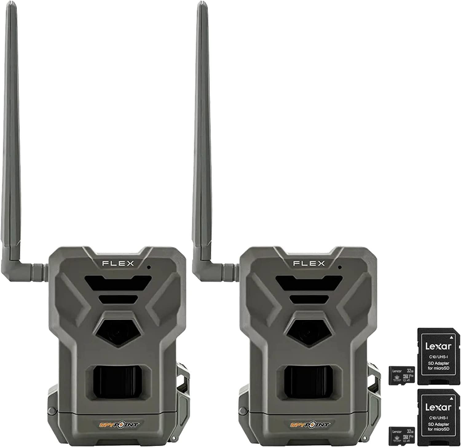 SPYPOINT Flex DualSim Cellular Trail Camera 33MP Photos 1080p Videos with Sound and OnDemand