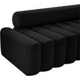thumbnail image 5 of Meridian Furniture Melody Black Velvet Sofa, 5 of 10