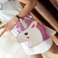 thumbnail image 4 of Bolsos Divertidos Del Mensaje Del Partido Del Embrague Del Hombro Del Bolso de Las Del Del Lindo Rosado Macarena Bolso de hombro del unicornio, 4 of 8