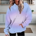 thumbnail image 2 of NMMUED Plain Hoodies, Oversized Sweatshirt for Women, Gym Hoodie, Workout Hoodie, Going Out Tops for Women, Purple XXL, 2 of 5