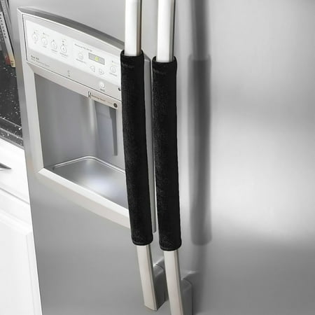 Samsung Refrigerator Handle Cover Outgeek 2PCS Kitchen Handle Cover Refrigerator Appliance Decor Appliance Handle Cover 15.7'' x 4.3'' ()