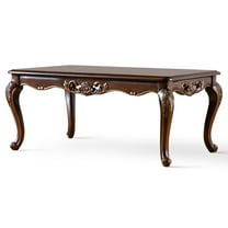 Furniture of America Emmell Traditional Solid Wood Coffee Table, Cherry