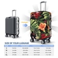 thumbnail image 4 of Yiaed Watercolor Tropical Flowers Print Travel Luggage Cover Suitcase Protector Fits 18-32 Inch Luggage Wheel Covers Patterned Elastic Luggage Anti-scratch（No luggage）-Small, 4 of 5