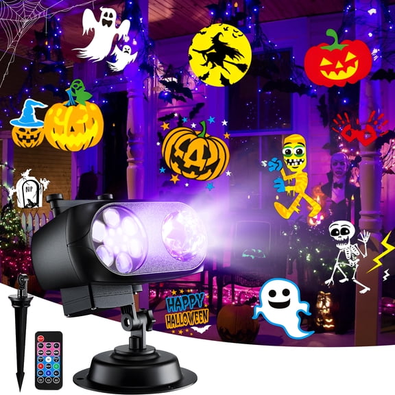 Morfone Halloween Projector Lights, Waterproof Holiday Projector Lights for Halloween Decorations Outdoor or Indoors