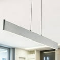 thumbnail image 6 of JONATHAN Y Draper 40" Dimmable Adjustable Integrated LED Metal Linear Pendant, Brushed Aluminum, 6 of 7