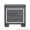 Gray, variant on 2 - Drawer White Nightstand, Alligator Embossed and Chrome Trim / Glam Modern Bedroom Item