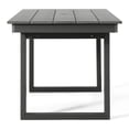thumbnail image 6 of WestinTrends Paloma 68" Outdoor HDPE Modern Rectangular Patio Dining Table With Umbrella Hole, Gray, 6 of 10