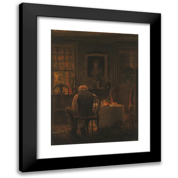 Edward Lamson Henry 11x14 Black Modern Framed Museum Art Print Titled - The Widower (1873)