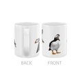 thumbnail image 3 of WIRESTER 11oz 325ml Ceramic Tea Cup Coffee Mug With Handgrip For Gift, Birthday, Anniversary, Christmas - Atlantic Puffin Birds, 3 of 7