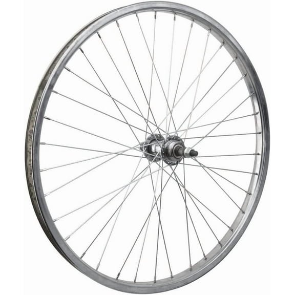 Wheel Master Rear Bicycle Wheel 24 x 1.75 36H, Steel, Bolt On, Silver