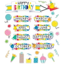 Carson Dellosa Happy Place Birthday Bulletin Board Set (73 pieces)