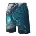 thumbnail image 4 of Fotbe Airplane Shark Trajes de Baño Estampados para Hombre, Shorts de Verano de Secado Rápido, Ropa de Playa, Bañadores-3X-Large, 4 of 6