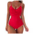 thumbnail image 2 of Baqcunre Swim Suits for Women 2024, Women Wrap Cut Out One Piece Swimsuit Bathing Suit Swimwear High Waist Monokini, One Piece Swimsuit Women, Bikini Sets for Women Red XL, 2 of 6
