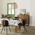 thumbnail image 2 of Bouclair Black Faux Leather and Metal Chair, 2 of 10