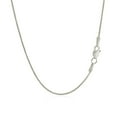 thumbnail image 2 of ARAIYA JEWELRY 10K White Gold 1.02 mm Wheat Chain 16'' for Women, 2 of 6