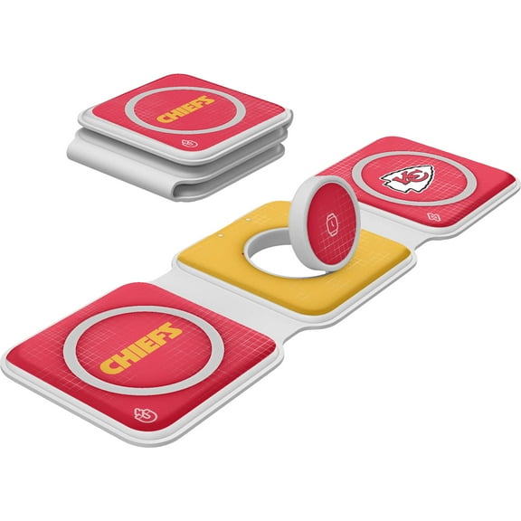 Keyscaper Kansas City Chiefs 3-in-1 Foldable Charger