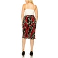 thumbnail image 4 of Women's Plus Size Casual Pull On High Waist Printed Midi Pencil Skirt, 4 of 4