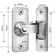 thumbnail image 2 of Cerradura de puerta de acero inoxidable en ángulo recto de 90 grados, utilizada para cercas, puertas y ventanas de madera, puertas correderas (plateada), Versalles, 2 of 5