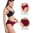thumbnail image 2 of Pantalones triangulares para mujer, bragas de encaje, ropa interior de cintura alta, ropa interior Sexy de algodón puro sin costuras, suave y cómoda para mujer, 2 of 6