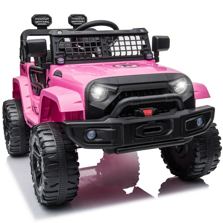 Pink Electric Vehicle With Led Lights