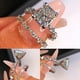 thumbnail image 2 of Personalizado de plata chapada en cobre 2pcs/set corte circón imitar Moissanite anillo de bodas conjunto de diseño de moda de dos piezas de perforación completa anillo de circón, 2 of 8
