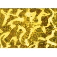 thumbnail image 1 of Ahgly Company Machine Washable Indoor Rectangle Abstract Yellow Modern Area Rugs, 2' x 3', 1 of 4