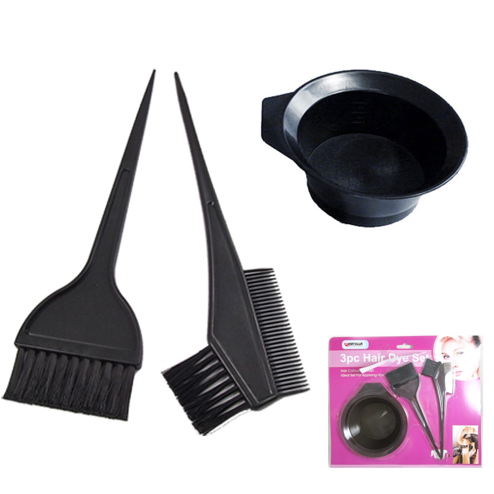 Salon Hair Coloring Dyeing Kit Color Dye Brush Comb Mixing Bowl Tint