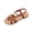 Brown, variant on Women's Cross Straps Gladiator Sandals Strappy Dressy Ankle Strap Casual Summer Thong Sandals White