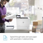 HP LaserJet Enterprise M611dn Laser Printer, Black And White Mobile Print Up to