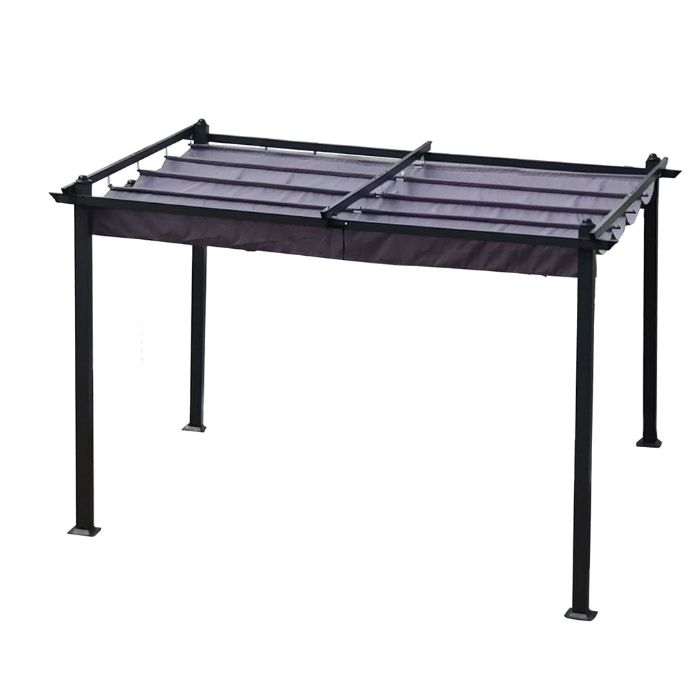 Kadyn 13 x 10 Ft Wedding Sun Shelter, Retractable Outdoor Canopy Tent for Terraces, Waterproof Tent for Backyard, Gray Kadyn 13 x 10 Ft Wedding Sun Shelter, Retractable Outdoor Canopy Tent for Terraces, Waterproof Tent for Backyard, Gray