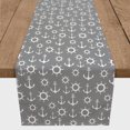thumbnail image 3 of Creative Products Gray Anchor and Wheels 16x90 Poly Twill Table Runner, 3 of 3