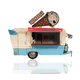 thumbnail image 1 of Old Modern Handicrafts 1966 Remolque de helado de metal hecho a mano, talla única, multicolor, 1 of 9