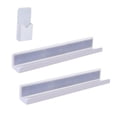 thumbnail image 4 of 2x pizarra blanca estantería magnética ahorro de espacio condimento de cocina multifuncional Blanco mayimx Estantes de pared flotantes, 4 of 9