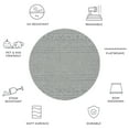 thumbnail image 4 of SAFAVIEH Courtyard Evander Geometric Indoor/Outdoor Area Rug, Gray/Black, 4' x 4' Round, 4 of 8