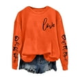thumbnail image 2 of Valentine's Day Casual Womens Sweatshirts Crewneck Long Sleeve Tops Oversized Pullover Sweatshirt for Women, 2 of 4
