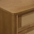 thumbnail image 5 of Roundhill Furniture Vichy Wood and Rattan 6-Drawer Dresser, 5 of 9