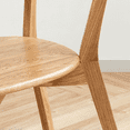 thumbnail image 4 of Marsrizon Oak Wood Dining Chairs, Mid Century Modern Dining Chairs, Dining Room Chairs with Curved Backrest, Kitchen Chairs for Dining Room, 4 of 7