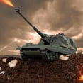 thumbnail image 4 of Tanque Toy Playset Gresdent de la Segunda Guerra Mundial con 2 modelos AS-90 del Reino Unido y 10 soldados, 4 of 4