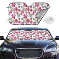 thumbnail image 2 of Balery Watercolor Flowers Print Car Windshield Sun Shade,Windshield Sunshade for Car Pickup Truck SUV Accessories-Small, 2 of 7