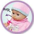 thumbnail image 5 of Lissi: 16" Interactive Baby Doll Alexa - Pink-Grey-Polka Dot-Bow Outfit & Hat, Sounds & Moving Face, Bottle & Pacifier, Roleplay Toy, Kids-Toddlers 2+, 5 of 11