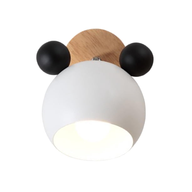 Lámparas de pared Lámparas de noche nórdicas Cute Cartoon E27 Apliques de pared para pasillo negro jinwen Aplique de pared para habitación de niños